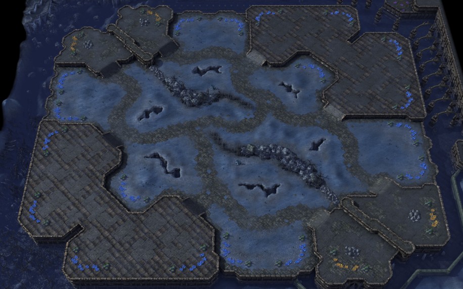 Starcraft 2 map: 4v4 2