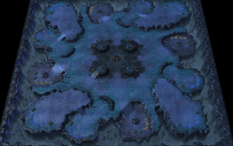 Starcraft 2 map: Rush 1