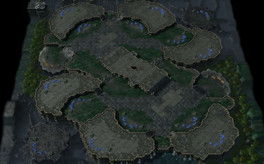 Starcraft 2 map: 3v3 2