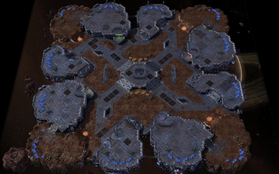 Starcraft 2 map: Macro 1.