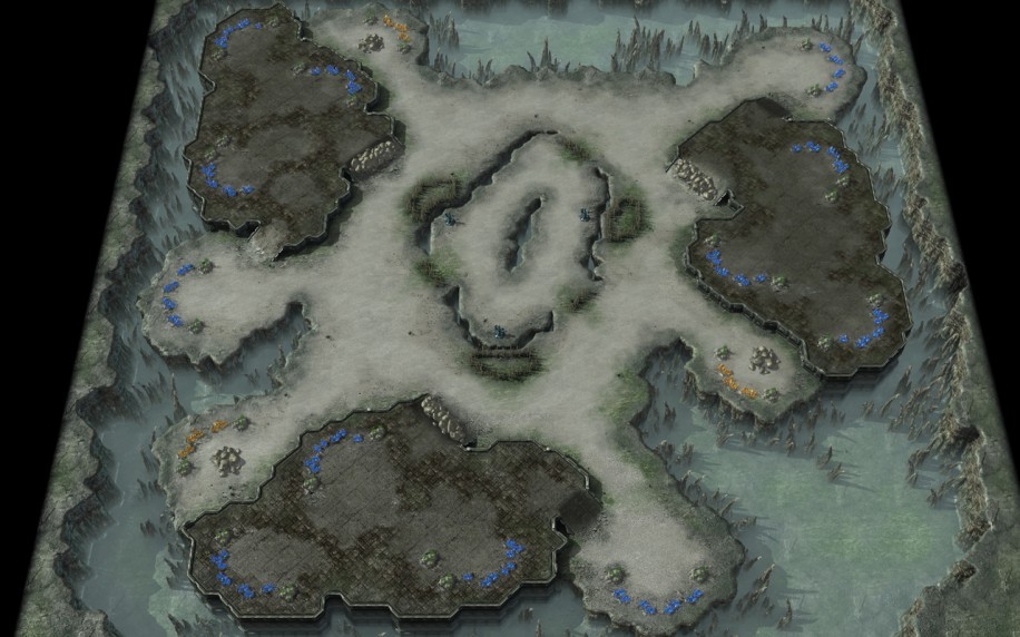 Starcraft 2 map: 2v2 2