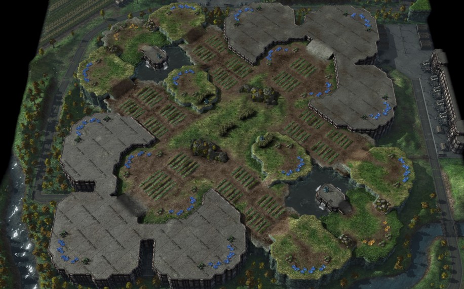 Starcraft 2 map: 3v3 1
