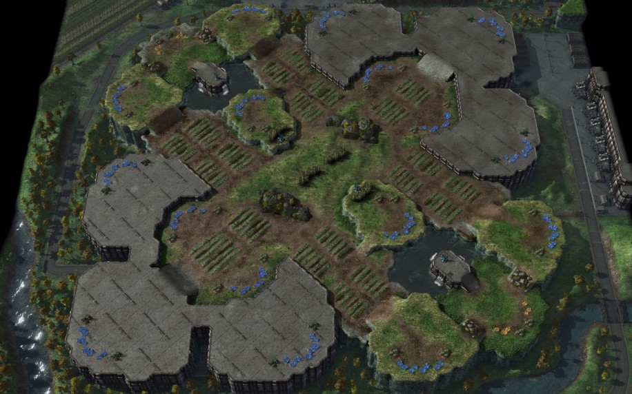 Starcraft 2 map: 3v3 1