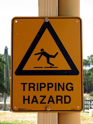 tripping hazard