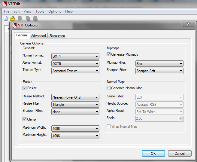 vtf options