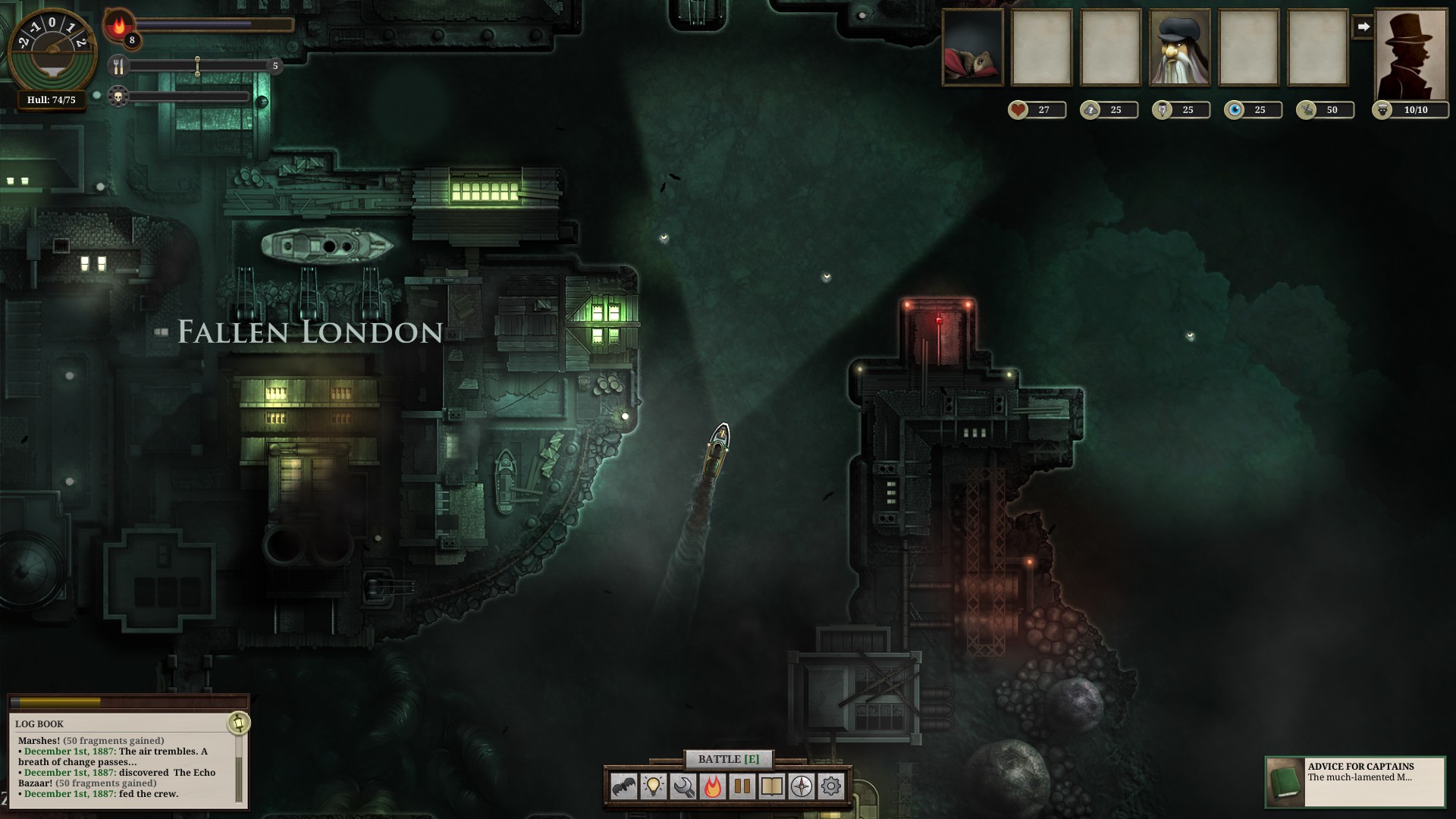 Sunless sea карта