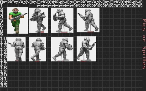 DOOMGUY clay model