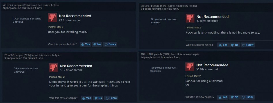 gta 5 negative reviews