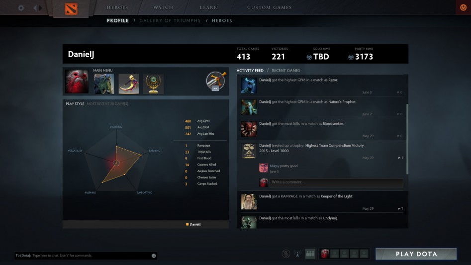dota 2 reborn activity feed