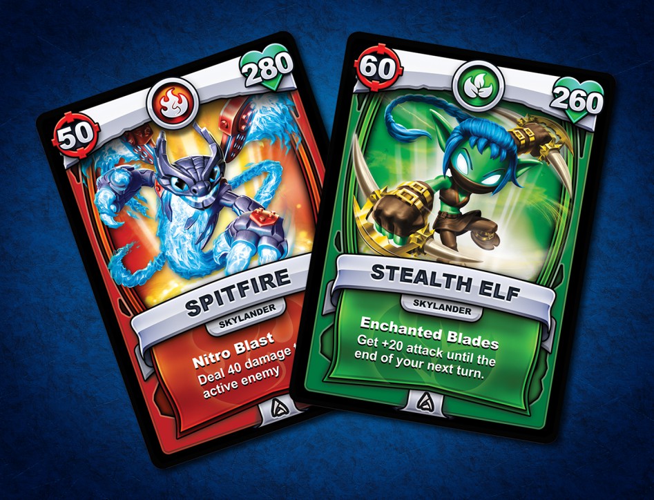 Skylanders Battlecast Character Cards