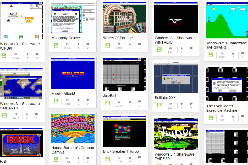 windows 31 games