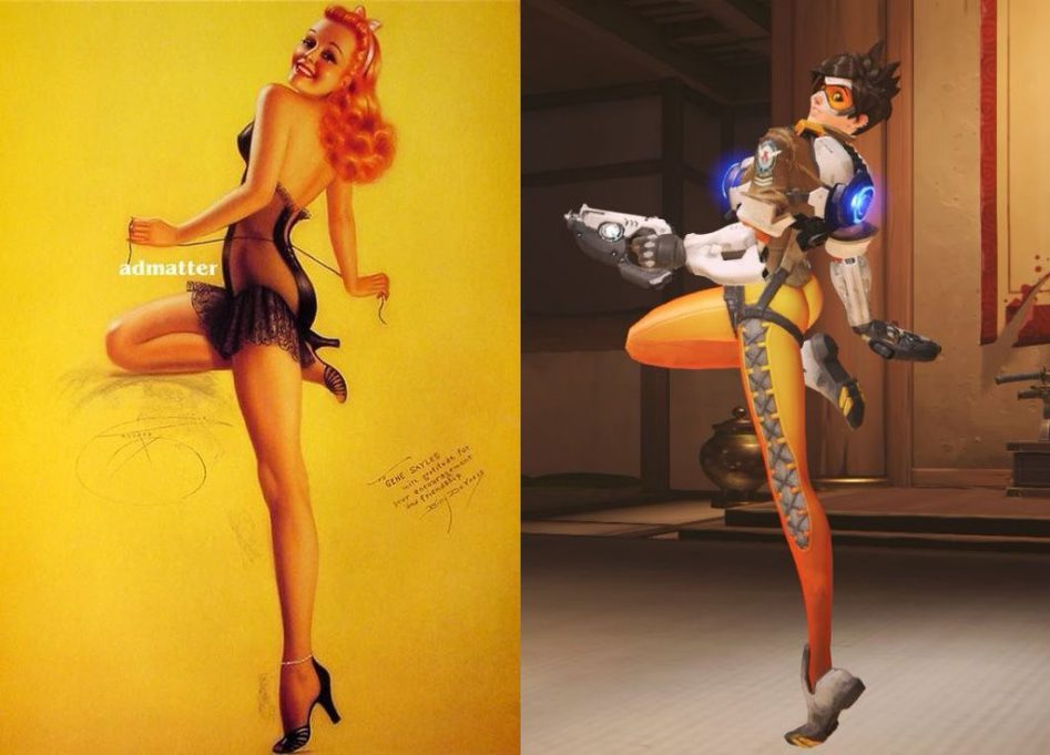 tracer pinup pose