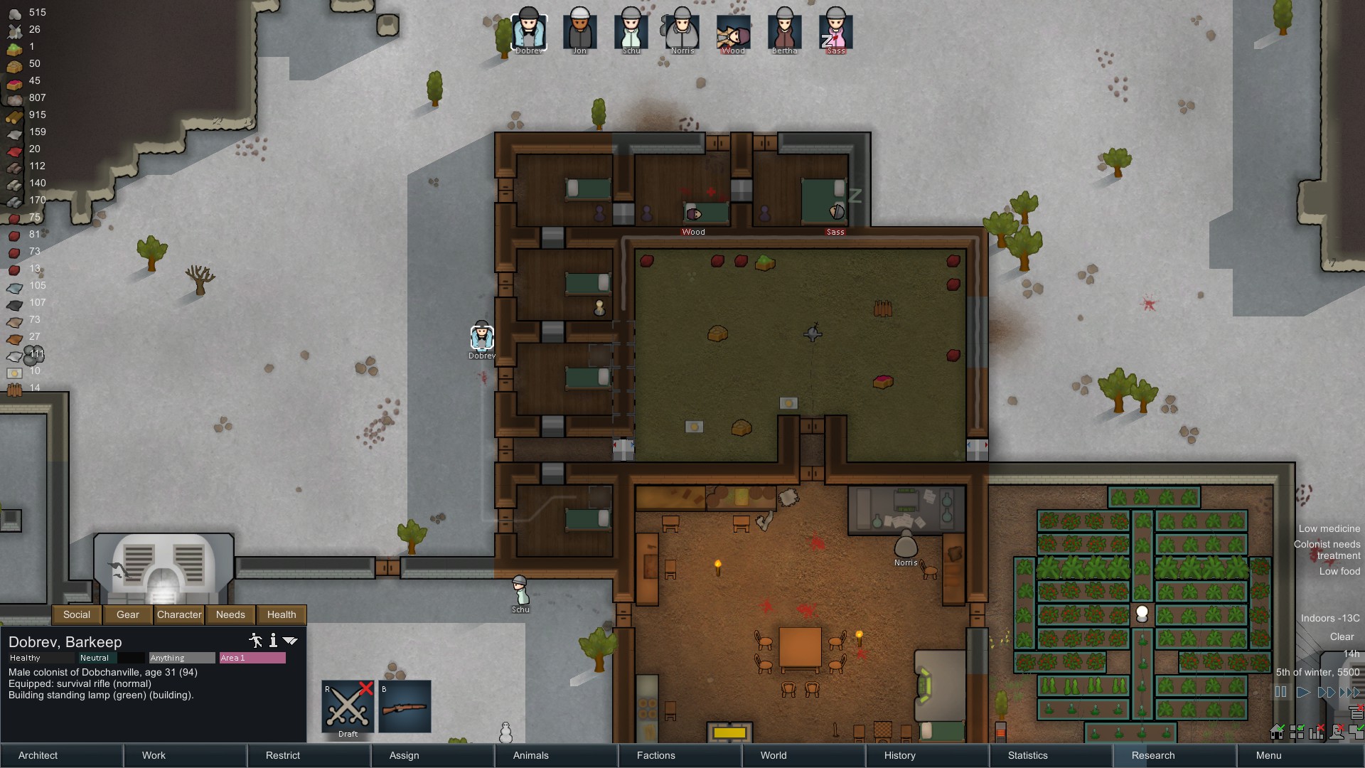 Пользовательские сценарии в RimWorld.