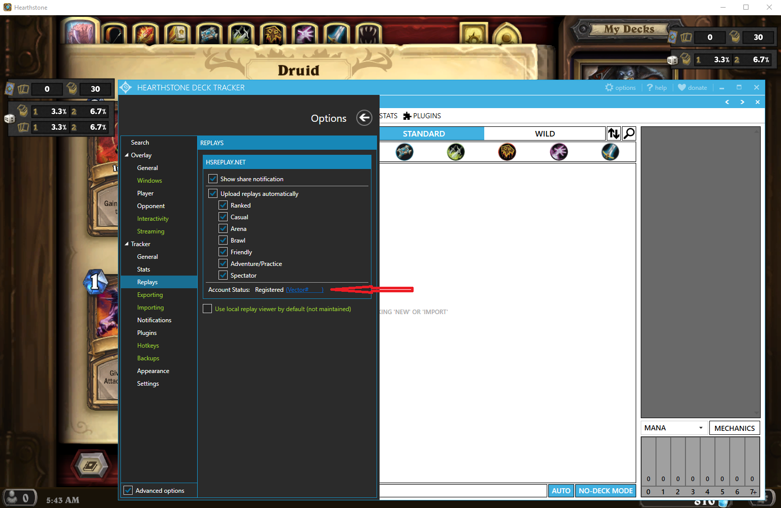 Win deck